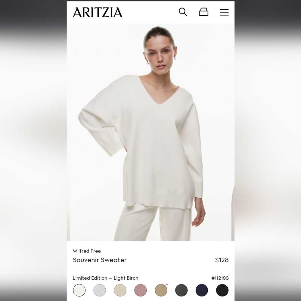 Aritzia Wilfred free sweater